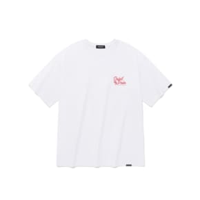 SP SAINT PALM TREE T SHIRTS-WHITE CORAL