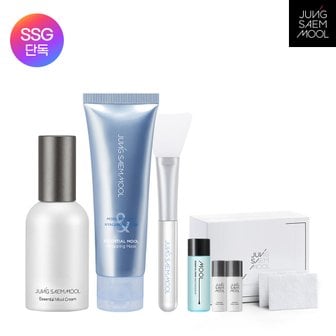정샘물 [단독] 에센셜 물 크림 50ml + 물랩핑 마스크 + 물크림8ml 2개 + 클렌징오일30ml + 코튼패드80매