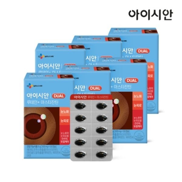 아이시안 루테인+아스타잔틴 300mg 6박스(6개월)