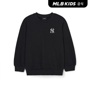 MLB키즈 (공식)24FW베이직 스몰로고 기모 맨투맨 7AMTB0446-50BKS