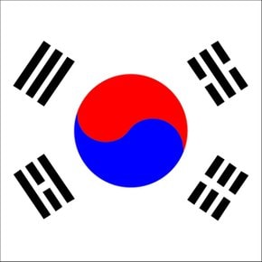 캔버스 컬러 넘버링 액자 태극기 (1인세트)