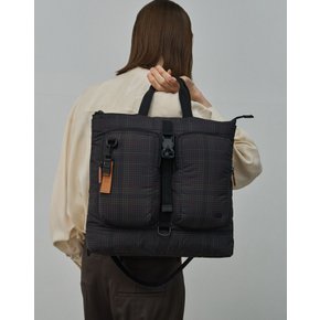 [24SS] [여행][토트백][PUFF BAG][퍼프백] 그레이 체크    DBBA4EG25CG