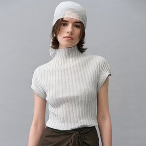 Pleated Mock-neck Knit Top KK6MP4130_11