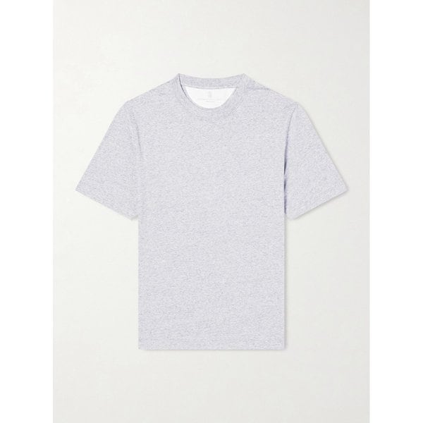 브루넬로쿠치넬리 슬럽 리넨 코튼 블렌드 저지 티셔츠 46376663163000394