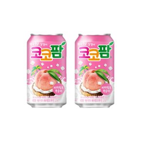 해태음료 코코팜 피치 핑크 복숭아 340ml 24캔