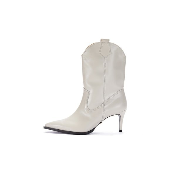 [리퍼브] Western Boots_Cream
