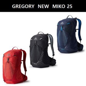 그레고리 남성배낭 레인커버포함 NEW MIKO 미코25 OPTIC BLACK,RED,BLUE 28J29026