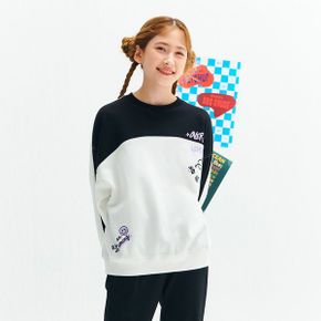여아 멀티 절개 배색 맨투맨 T shirt_P346681846