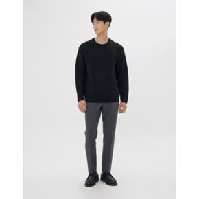 남성 이중직 CASHMERE BLENDED 에센셜 크루넥 풀오버(O214KT110P)