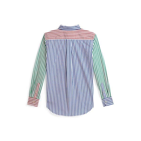 폴로 키즈 남아 8-18세 스트라이프 코튼 포플린 펀 셔츠(CWPOWOVY6820648999)