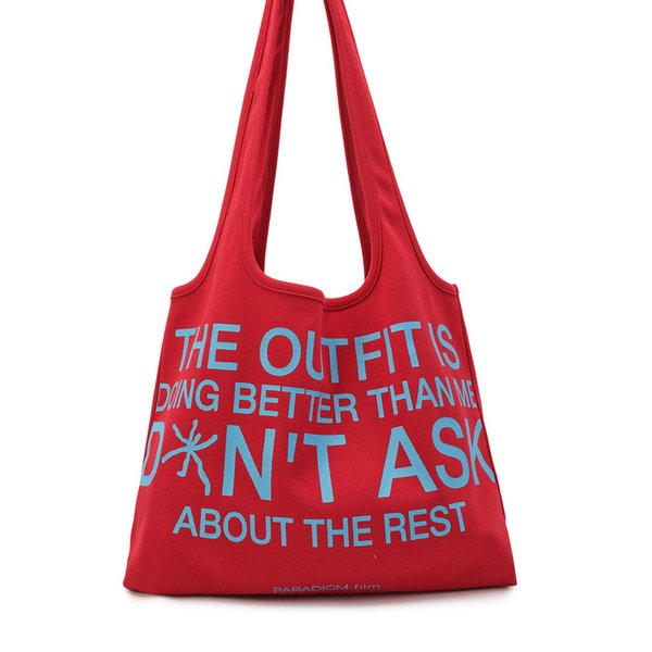 [Ep.02] Over Typo Tote Bag (Red)