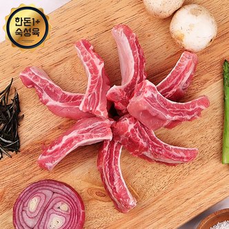 웰굿 [냉장][한돈1+]국내산 숙성 돼지고기 등갈비 500g