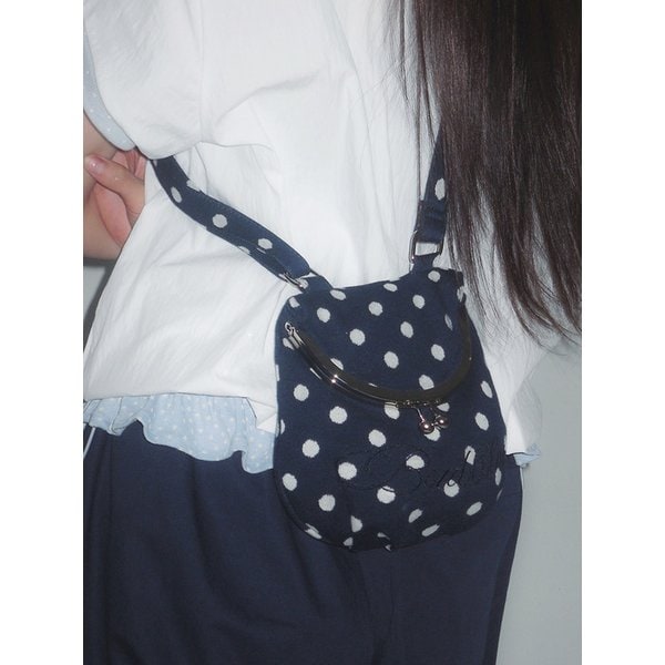 Dot Cozy Bao Bag Navy