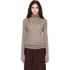 그레이 파인 퍼넬 터틀넥 탑 AW26T3011Y324 Grey Melange Gm01