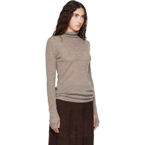 그레이 파인 퍼넬 터틀넥 탑 AW26T3011Y324 Grey Melange Gm01