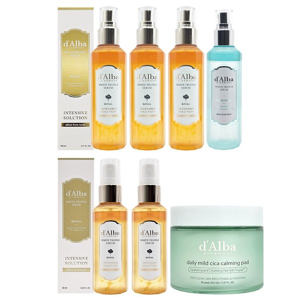 [대용량] 달바 로얄 미스트 세럼 160ml 3개+마린 160ml+60ml 2개+카밍패드
