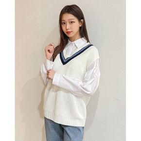 토이스 브이넥 베스트 OB11VTME05Z_P415380995