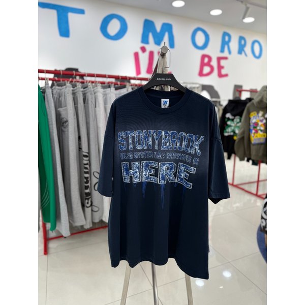 [여주점] 스티치레터링반팔,네이비JGZZ10402