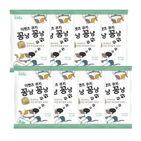 더캣츠 쿠키 꽁냥꽁냥 연어맛 100g X 80개 (1Box) 고양이간식 고양이쿠키