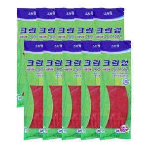  크린랩 크린 다용도 고무장갑/중 10P