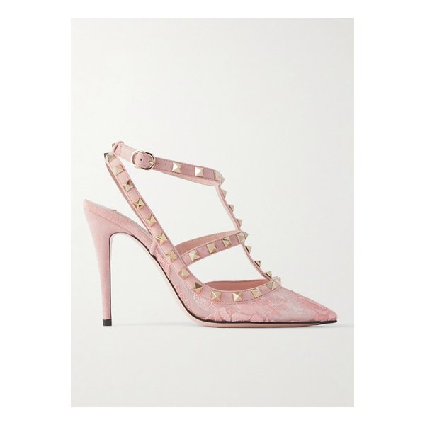 락스터드 스웨이드 트림 레이스 펌프스 46376663162910389