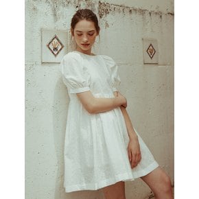 Eyelet Puff Mini Dress_2color