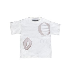 Multi Print Box Tee, White