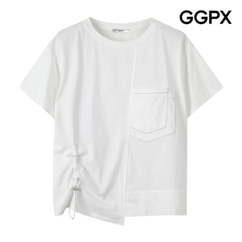 GGPX 원 스트링 스티치 포켓 반팔 티셔츠 (GP5TS040F)