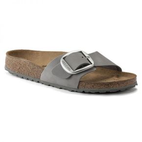 우먼 Birkenstock 마드리드 빅 버클 Nubuk 레더 - 도브 그레이 1022176