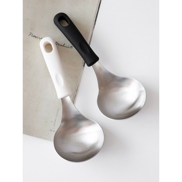 실리콘핸들 서빙스푼 미니국자