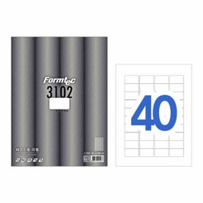 폼텍 라벨40칸100매 LS-3102(바코드용, 47x26.9mm)