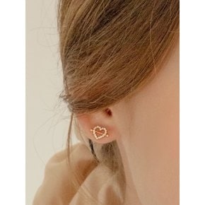 dazzling heart earring