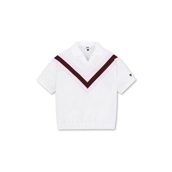 왁 골프 (WWTCM24301PIL)여성 Color Block Rib Ice Cotton Pique SS Polo