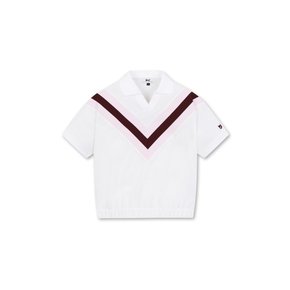 왁[WAAC]골프 (WWTCM24301PIL)여성 Color Block Rib Ice Cotton Pique SS Polo