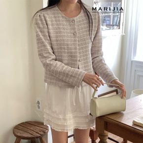우연 라운드 트위드자켓 MJKC11124_P438588088