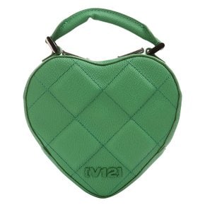 EMBOSSED HEART POUCH_V21B6BG616_GN