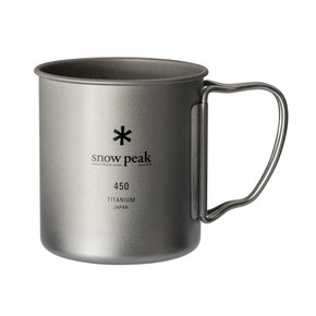 스노우 피크 (snow peak) 머그 · 쉐라컵 티타늄 싱글 머그 450ml MG-143 (일본직구)