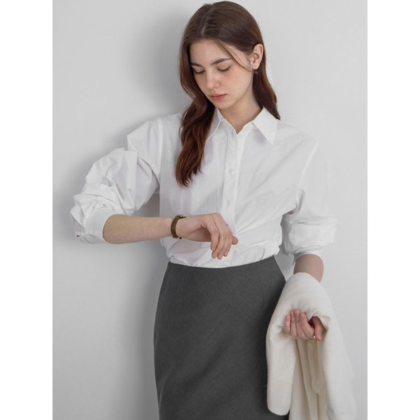 202602 UNBARI SHIRT - WHITE