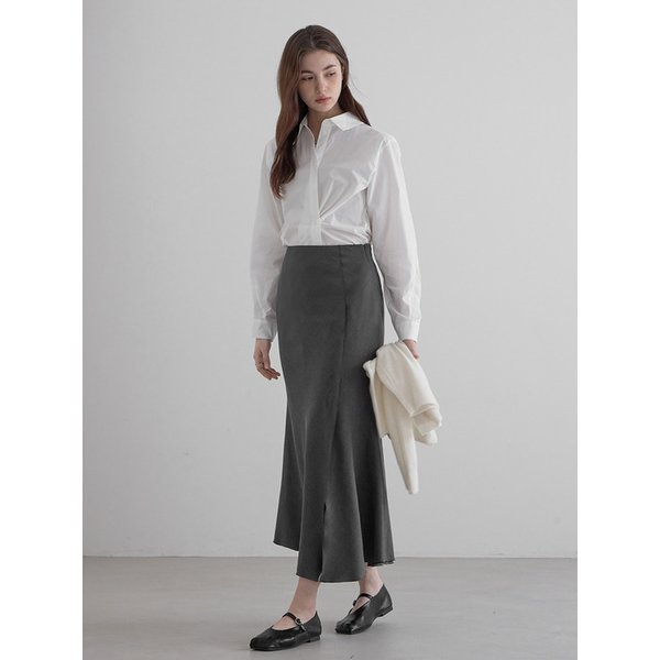 202602 UNBARI SHIRT - WHITE