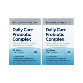 [해외직구] 아메리칸헬스 데일리 케어 컴플렉스 200억 유산균 30베지캡슐 2팩 American Health American Health Daily Care Probiotic Complex 2