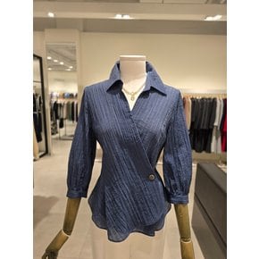 [파주점] 스트라이프 카라넥 셔츠 블라우스 JS5B0BL891