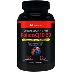 신제품 마이라이프 내추럴스 쿠바산 사탕수수 폴리코큐텐 PolicoQ10 50mg 120야채캡슐 신제품