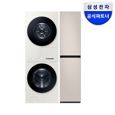 삼성 전자 비스포크 그랑데 AI 원바디 TOP-FIT(21kg+20kg)+에어드레서 WF2120HDEEC+DF18CB8600ER