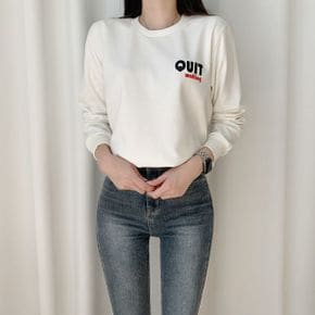 남녀공용 쿠잇 특양면 맨투맨 백나염 긴팔 티셔츠_P329612538