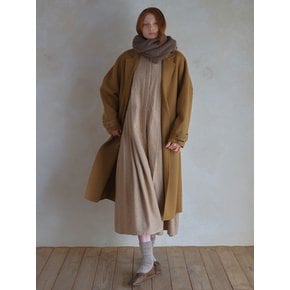 Handmade wool long coat