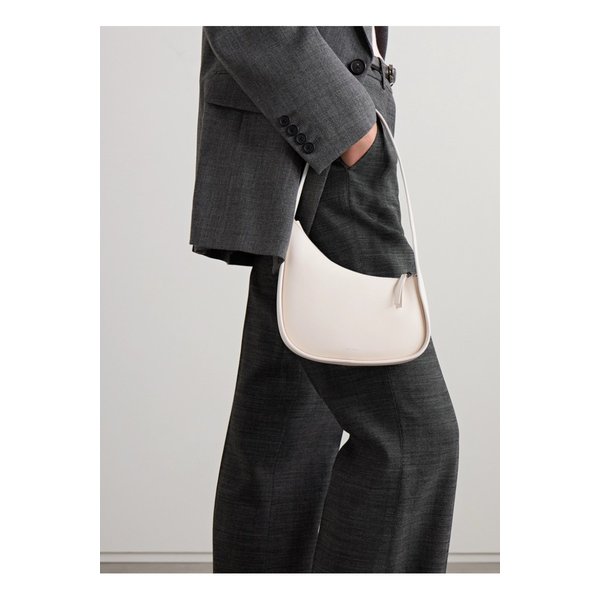 하프 문 가죽 숄더 백 오프 화이트 1647597332293603