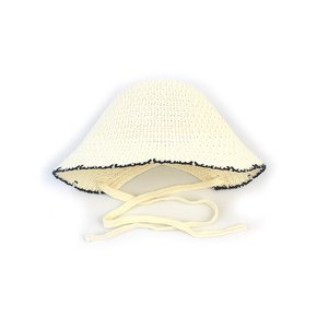 Edge Ivory Strap Bonnet Hat 버킷햇