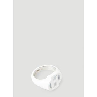 데이제르 24 FW 데이제르 여성 Logo Signet Ring hey0348004wht