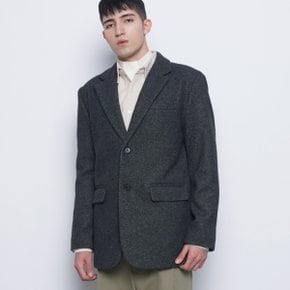 M35 wool single over jacket charcoal