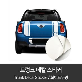 HEXIS 트렁크 데칼스티커 화이트무광 1150mm x 150mm /2p